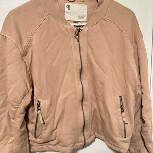 Anthropologie Pilcro Tan Zip-Up Jacket